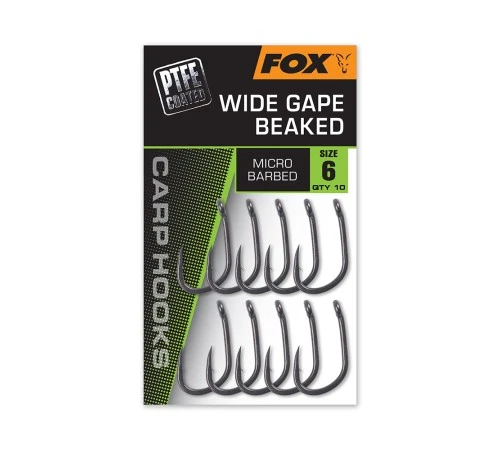 Крючки с широким зевом и загнутым жалом FOX Wide Gape Beaked