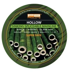 Леска плетеная PB PRODUCTS HOLLOW Splicable 16X Braid Camo - 0.28mm/450m