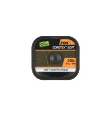 Мягкий плетеный поводковый материал в оплетке Fox EDGES Naturals Coretex Soft