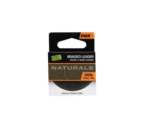 Плетеный шок-лидер Fox EDGES Naturals Braided Leader