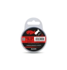 Плетеный конусный шок-лидер Spomb x3 0.18-0.35mm Black