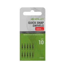 Быстросъемные вертлюги Korum Smokescreen Quick Snap