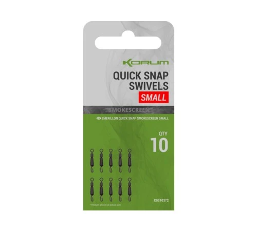 Быстросъемные вертлюги Korum Smokescreen Quick Snap