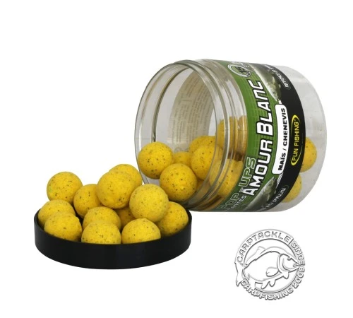Бойлы плавающие Fun Fishing Amour Blanc Pop-Ups Mais-Chnevis 15mm