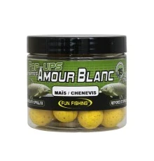 Бойлы плавающие Fun Fishing Amour Blanc Pop-Ups Mais-Chnevis 15mm