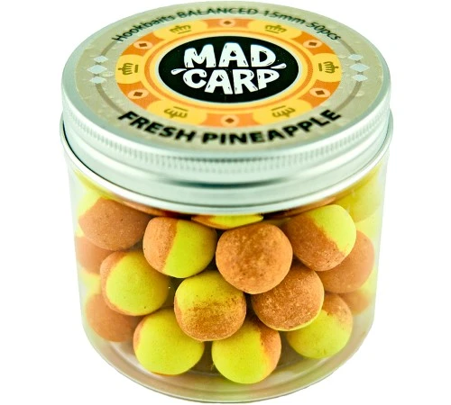 Бойлы насадочные Mad Carp Baits Balanced Fresh Pineapple