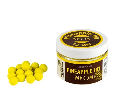 Плавающие бойлы Master Bait Fluoro Pop-Up Neon Pineapple Hit
