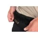 Черно-оранжевые джоггеры из шерпы Fox Collection Sherpa Joggers B/O