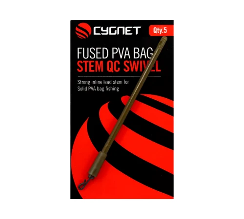 Система для ловли с ПВА Cygnet Fused PVA Bag Stem - QC Swivel