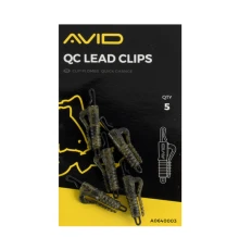 Безопасные клипсы с быстросъемником Avid Carp QC Lead Clips