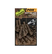 Безопасные клипсы Fox EDGES Camo Safety Lead Clip & Pegs (Size 7)