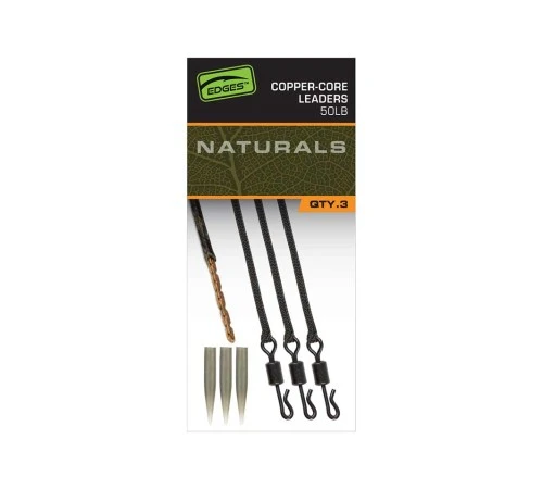 Готовые ледкоры Fox EDGES Naturals Copper Core Leaders