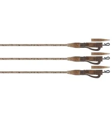 Готовые оснастки на монтажной трубке с безопасной клипсой FOX Edges Tubing Lead Clip Ready Rig 3шт