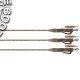 Готовые оснастки на монтажной трубке с безопасной клипсой FOX Edges Tubing Lead Clip Ready Rig 3шт