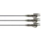 Готовые оснастки на монтажной трубке с безопасной клипсой FOX Edges Tubing Lead Clip Ready Rig 3шт