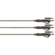 Готовые оснастки на монтажной трубке с безопасной клипсой FOX Edges Tubing Lead Clip Ready Rig 3шт