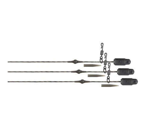 Готовые оснастки вертолет на ледкоре с медной цепочкой Fox Copper Core EDGES 50lb х 3шт 