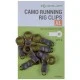 Кольцо с застежкой KORUM Camo Running Rig Clips