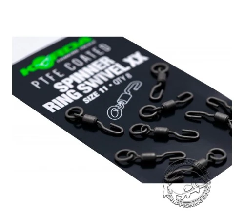 Вертлюг с кольцом и быстросъемом Korda PTFE Spinner Ring Swivels XX №11