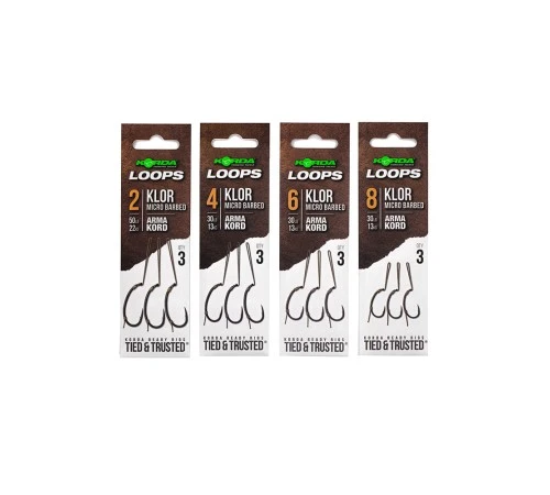 Готовые поводоки KORDA Loop Rigs Klor