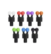 Разноцветные шариковые клипсы для бобинов FOX Black Label Bobbin Orange