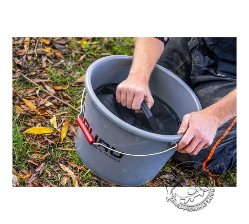 Ведро c крышкой серое GURU Bucket 19л