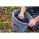 Ведро c крышкой серое GURU Bucket 19л