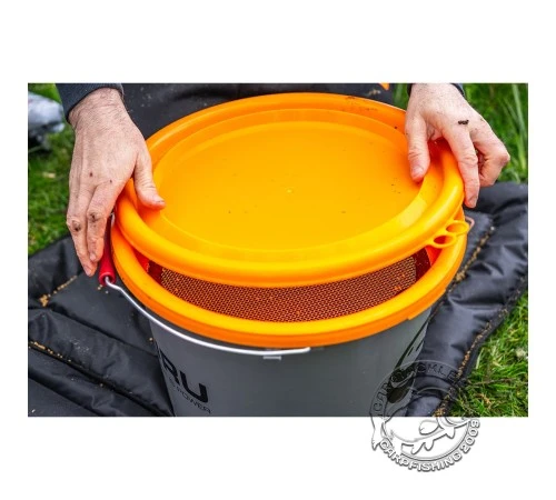 Ведро c крышкой серое GURU Bucket 19л