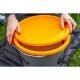 Ведро c крышкой серое GURU Bucket 19л