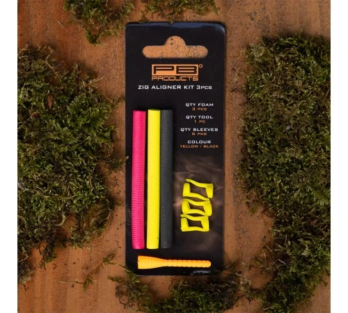 Набор для оснасток Zig Rig PB Products Zig Aligner Kit - Red, Black, Yellow / 6+3шт