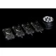 Комплект сигнализаторов поклевки с лампой SONIK SKX 3+1 Set Multicolour + Bivvy Lamp