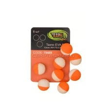 Шарик плавающий бело/оранжевый Технокарп EVA balls 10mm