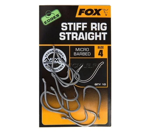 Крючки Fox Edges Stiff Rig Straight