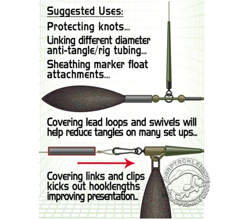 Трубки силиконовые 3,5mm Gardner COVERT SILICONE SLEEVES