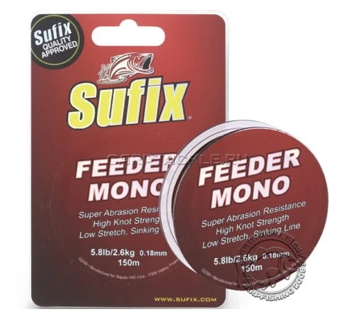 Леска 0,25мм 150м Sufix Feeder Mono
