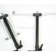 Подставка на 3 удилища Meccanica Vadese NICKETTO 50см Black / Silver
