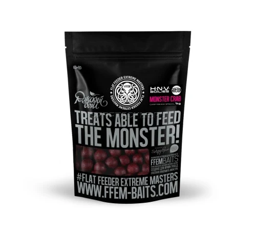 Тонущие бойлы 23мм FFEM Русский Бойл Monster Crab 23mm 1кг Монстр Краб